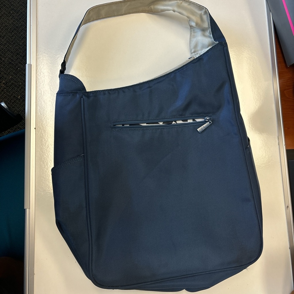Maggie Mather Navy Shoulder Tennis Bag
